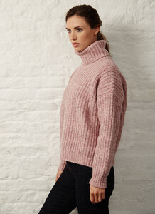 Fisherman Boxy Ribbed Polo Neck Sweater pink.jpg