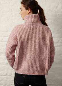 Fisherman Boxy Ribbed Polo Neck Sweater pink 01.jpg