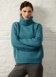 Fisherman boxy ribbed polo neck sweater turquoise.jpg