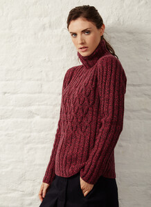 Fisherman Criss Cross Polo Sweater rock candy (1).jpg