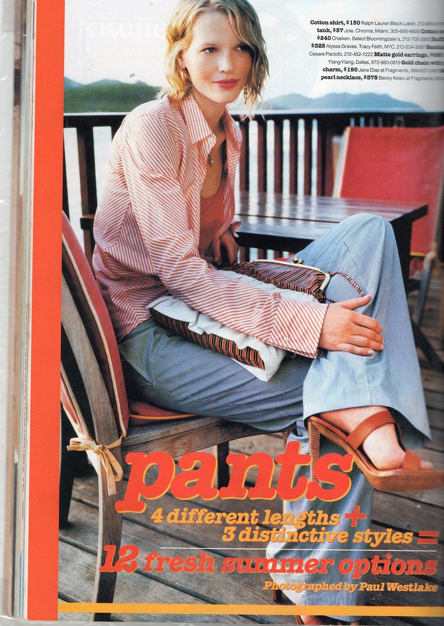 Hi, Friends.. Please ID this blond model. June 2002. Source : USA Lucky magazine