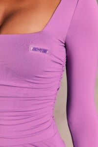 bt0123_5_pulse-purple-long-sleeve-square-neck-double-layered-slinky-ruche-tie-side-shorts-romper-sportswear_1.jpg