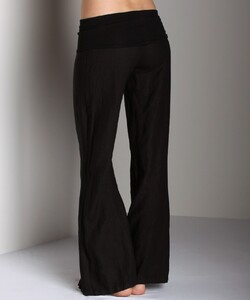 Fresh Laundry Fold Over Linen Pant Black - 4.jpg