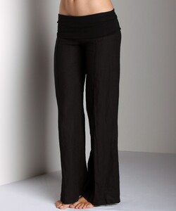 Fresh Laundry Fold Over Linen Pant Black - 3.jpg