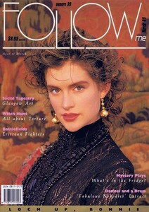 Cover model Kate Fischer on Follow Me magazine. March 1989.jpg