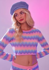 Sugar Thrillz Rainbow Chevron Stripe Crop Sweater_01.jpg