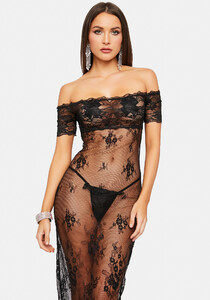 Off The Shoulder Eyelash Lace Night Gown - Black_02.jpg