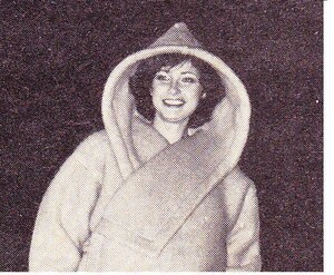 November 29. 1976. Fashion model Fiancey at Castelbajac Show wears a swaddling coat. Source , USA Time magazine.jpg