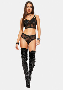 Cage Corset Mesh Lingerie Set - Black_03.jpg