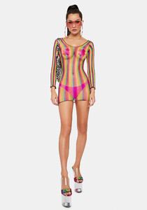 Fishnet Dress Stripe Rainbow Bodycon_04.jpg