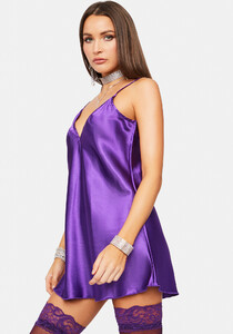 V Neck Satin Chemise - Purple_03.jpg
