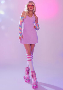 Sugar Thrillz Terry Cloth Halter Mini Dress - Lavender_01.jpg