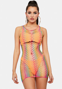 Rainbow Diamond Fishnet Tank Mini Dress - Multi_04.jpg