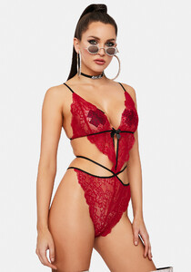 Scalloped Lace Wrap Around Teddy - Fuschia_02.jpg
