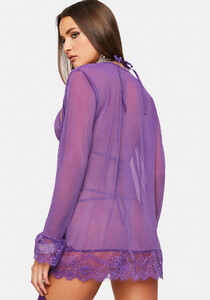Matching Long Sleeve Mesh Robe Bra Panty Lingerie Set - Purple_02.jpg