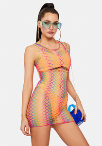 Rainbow Diamond Fishnet Tank Mini Dress - Multi_03.jpg