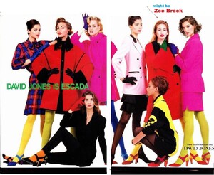 model Zoe Brock in red coat with black collar (  MIGHT BE  )  on the left of Kate Fischer.jpg