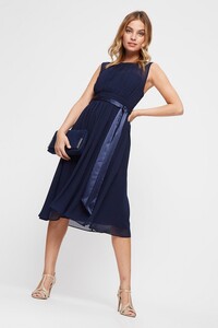 148 Showcase Petite Navy Bethany Dress image number 1.jpg