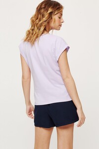 137 Petite Lilac Roll Sleeve Tee image number 2.jpg