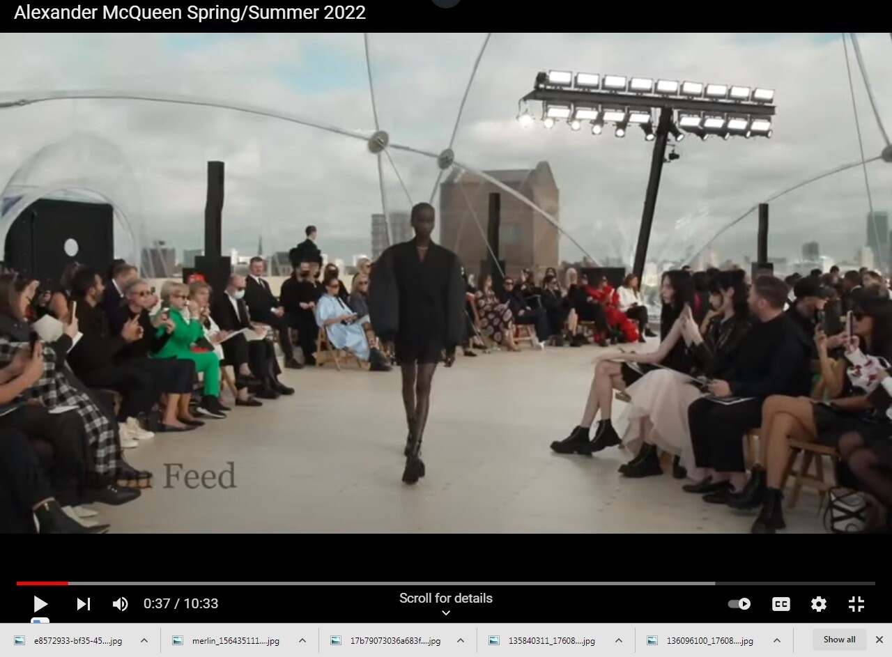 Please ID this model at Alexander McQueen Show SS 2022