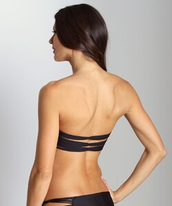 Mikoh Sunset String Triple Loop Bandeau Bikini Top Black - 4.jpg