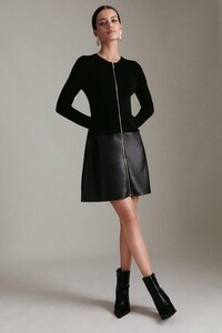 black-petite-pu-hem-dress.jpeg