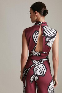 wine-petite-graphic-linear-twist-neck-woven-top-3.jpeg