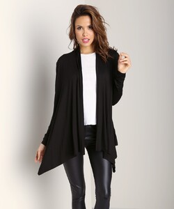 Three Dots Cardigan Black - 1.jpg