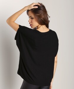 Three Dots Scoop Neck Oversized Top Black - 4.jpg