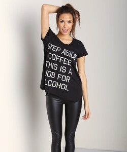 Rebel Yell Step Aside Coffee Pocket Tunic Black - 1.jpg