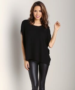 Three Dots Scoop Neck Oversized Top Black - 2.jpg