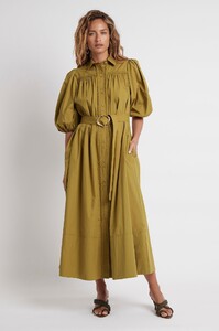 S74-21RE5141_Casabianca_Puff_Sleeve_Shirt_Dress_Olive_Green-21748-Aje-0700_frontshot.jpeg