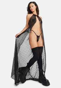 Sheer Mesh Nightgown With G-String - Black_01.jpg