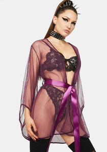 Oh La La Cheri Sheer Short Satin Tie Robe_01.jpg