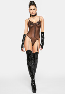 Forplay Hook And Eye Sheer Garter Teddy - Brown_04.jpg