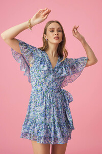TULLY Cape Detailed Blue Mini Dress.jpg