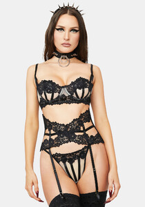 Oh La La Cheri Julie Lace Trim Lingerie Set - Black_02.jpg