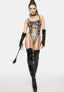 Forplay Leopard Print Vinyl Teddy - Multi_02.jpg