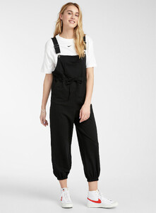 twik - Utility sweatpant overalls - Black - A1_1.jpg