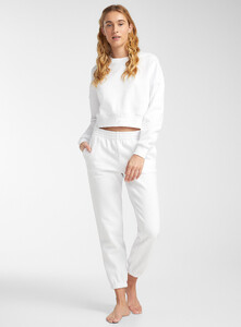 Miiyu x Twik - Organic cotton cropped sweatshirt - White - A3_1.jpg