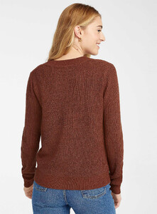 twik - Ribbon-knit cropped cardigan - Brown - A3_1.jpg