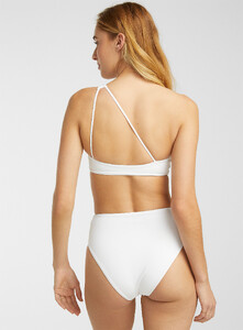 Simons - Cute recycled nylon high-rise bikini bottom - White - A2_1.jpg