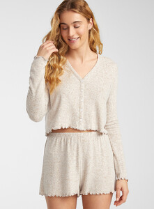 Miiyu x Twik - Lettuce-edge cropped lounge cardigan - Sand - A2_1.jpg