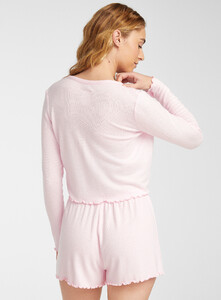 Miiyu x Twik - Lettuce-edge cropped lounge cardigan - Dusky Pink - A2_1.jpg