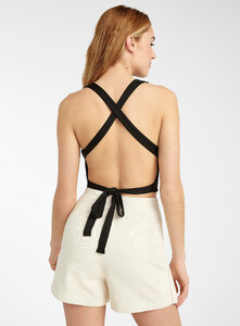 twik - Ribbed crossed strap cami - Black - A3_1.jpg