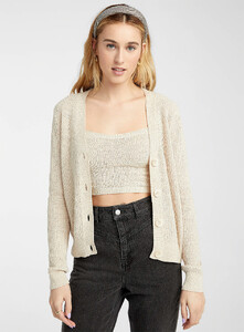 twik - Ribbon-knit cropped cardigan - Cream Beige - A1_1.jpg