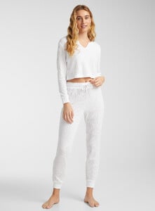 Miiyu x Twik - Waffle lounge joggers - White - A1_1.jpg