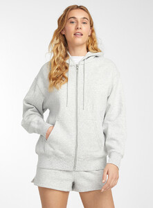 Miiyu x Twik - Cozy fleece hooded sweatshirt - Grey - A2_1.jpg