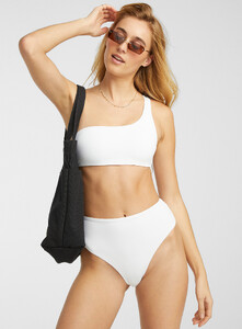 Simons - Single spaghetti-strap bralette bikini top - White - A2_1.jpg