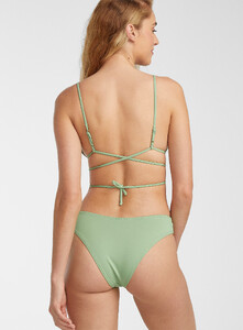 Simons - Solid recycled nylon triangle bikini top - Bottle Green - A2_1.jpg